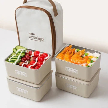 Lunch Box Set with Insulated Carry Bag